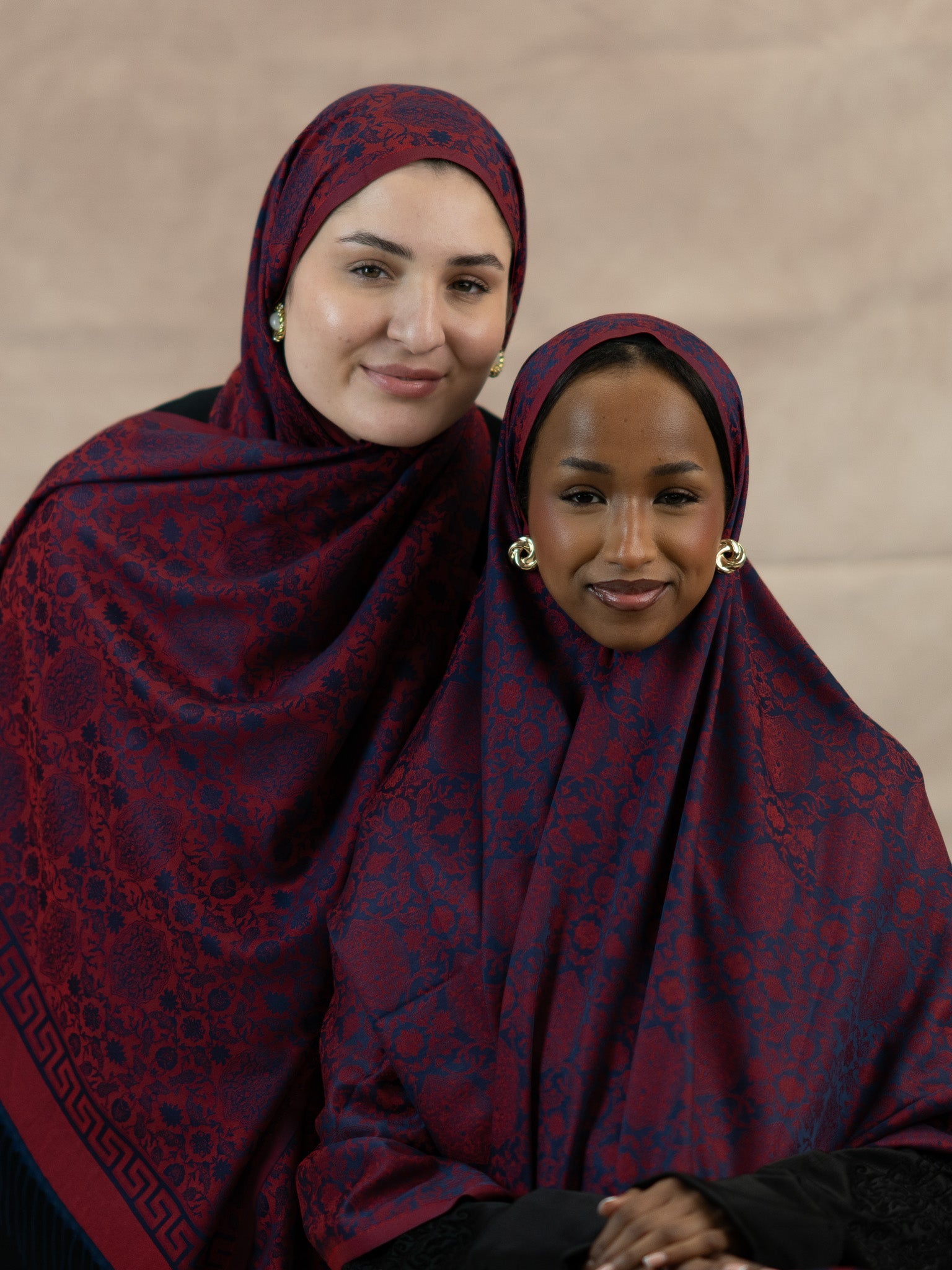 Reversible Jacquard Silk And Viscose Scarf