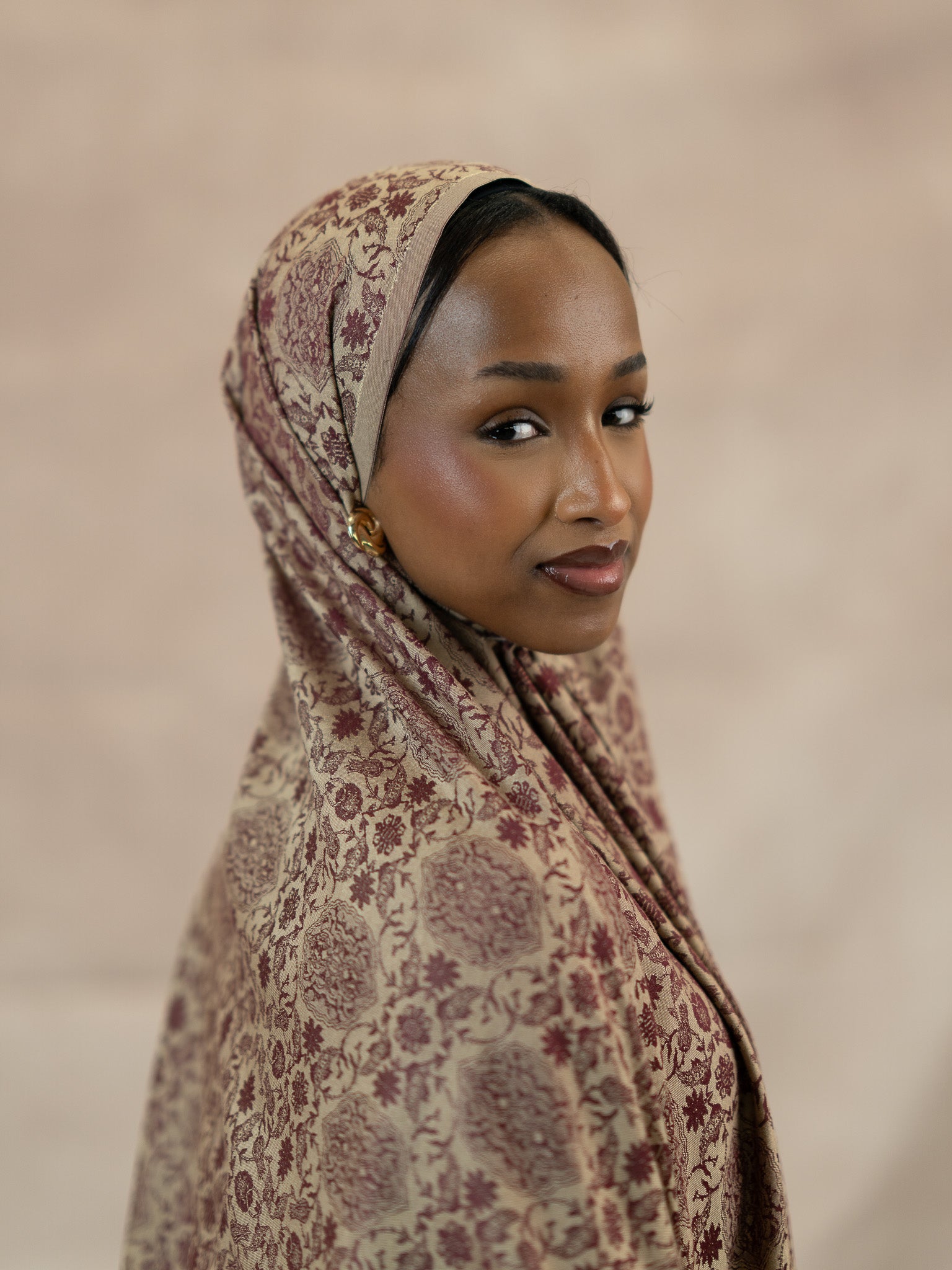 Reversible Jacquard Silk And Viscose Scarf