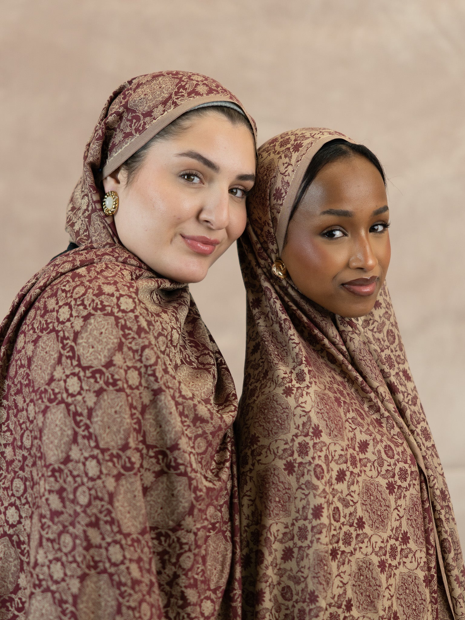 Reversible Jacquard Silk And Viscose Scarf