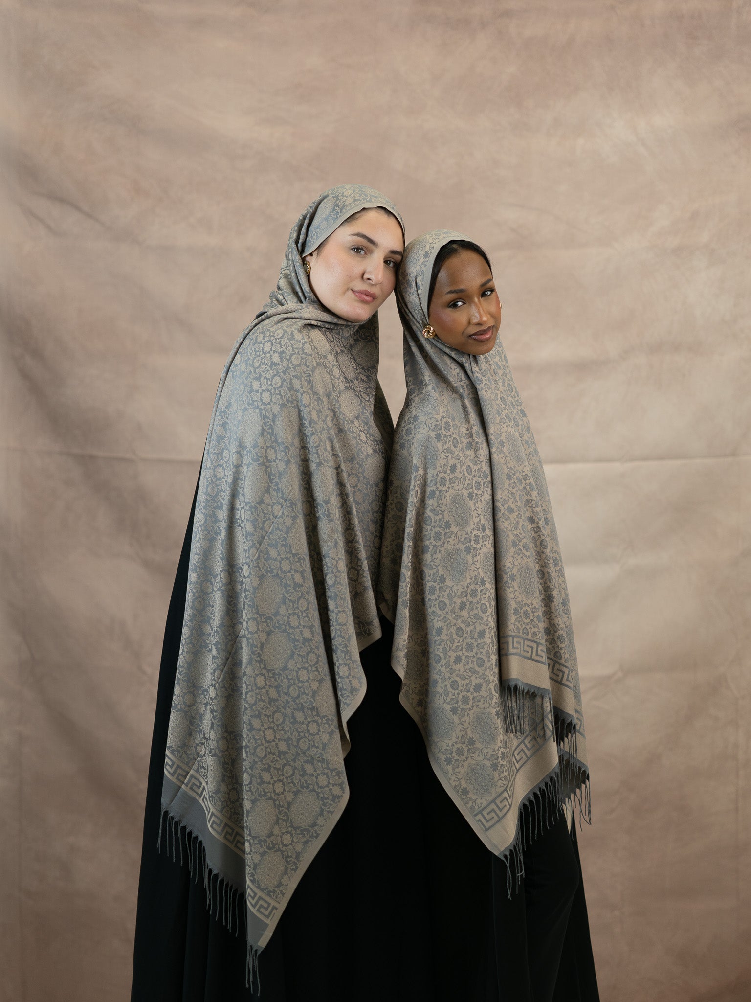 Reversible Jacquard Silk And Viscose Scarf