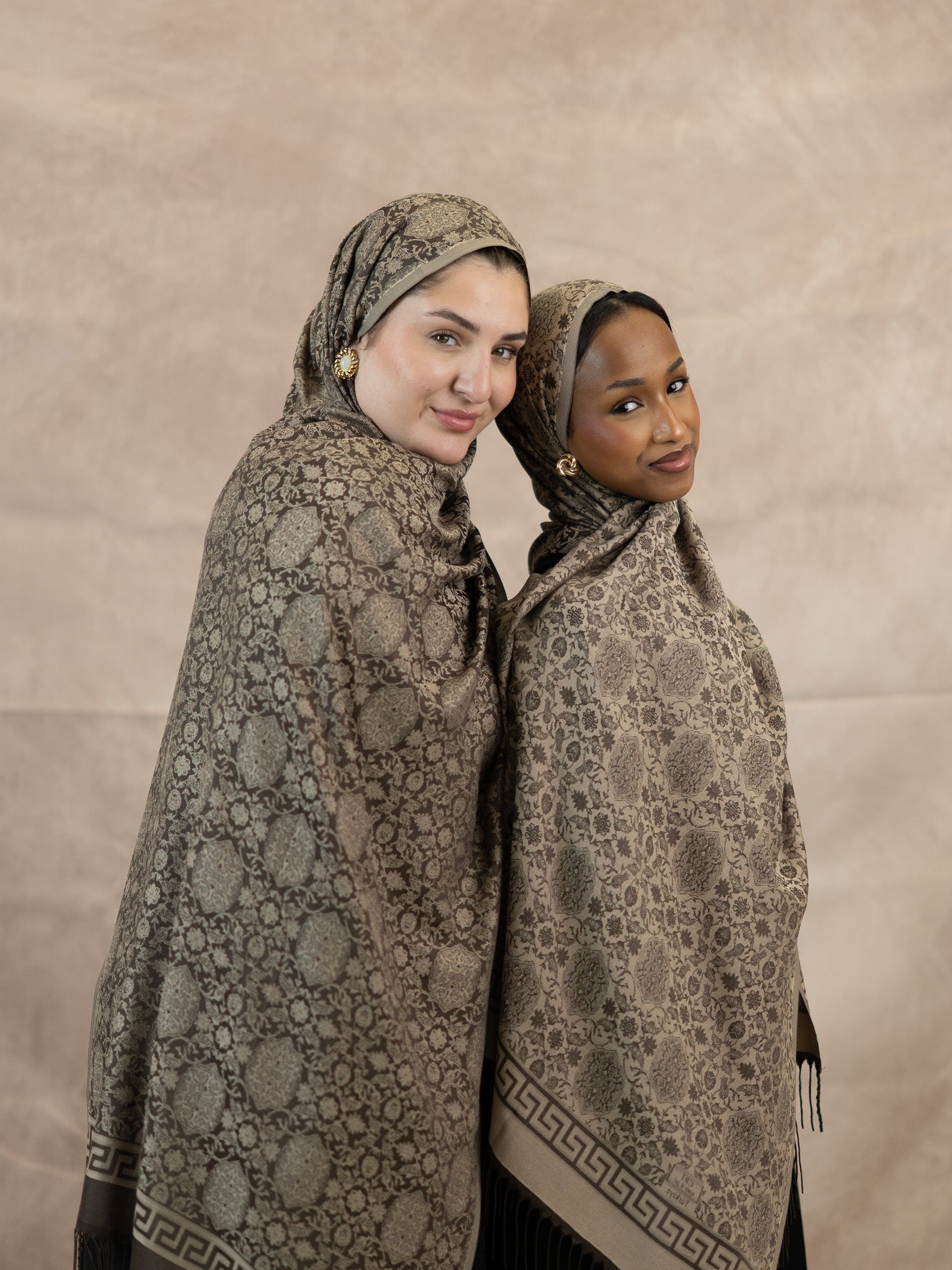Reversible Jacquard Silk And Viscose Scarf