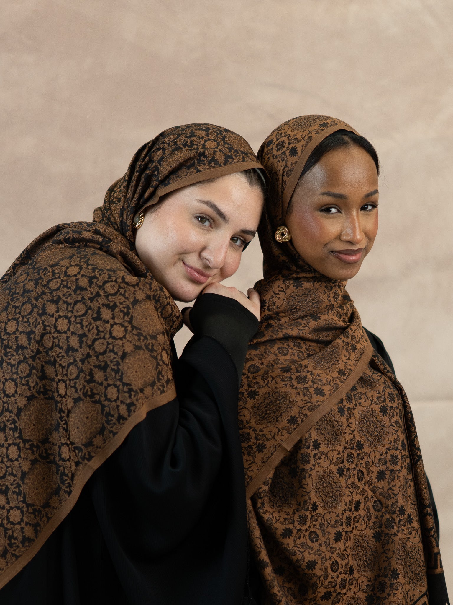 Reversible Jacquard Silk And Viscose Scarf