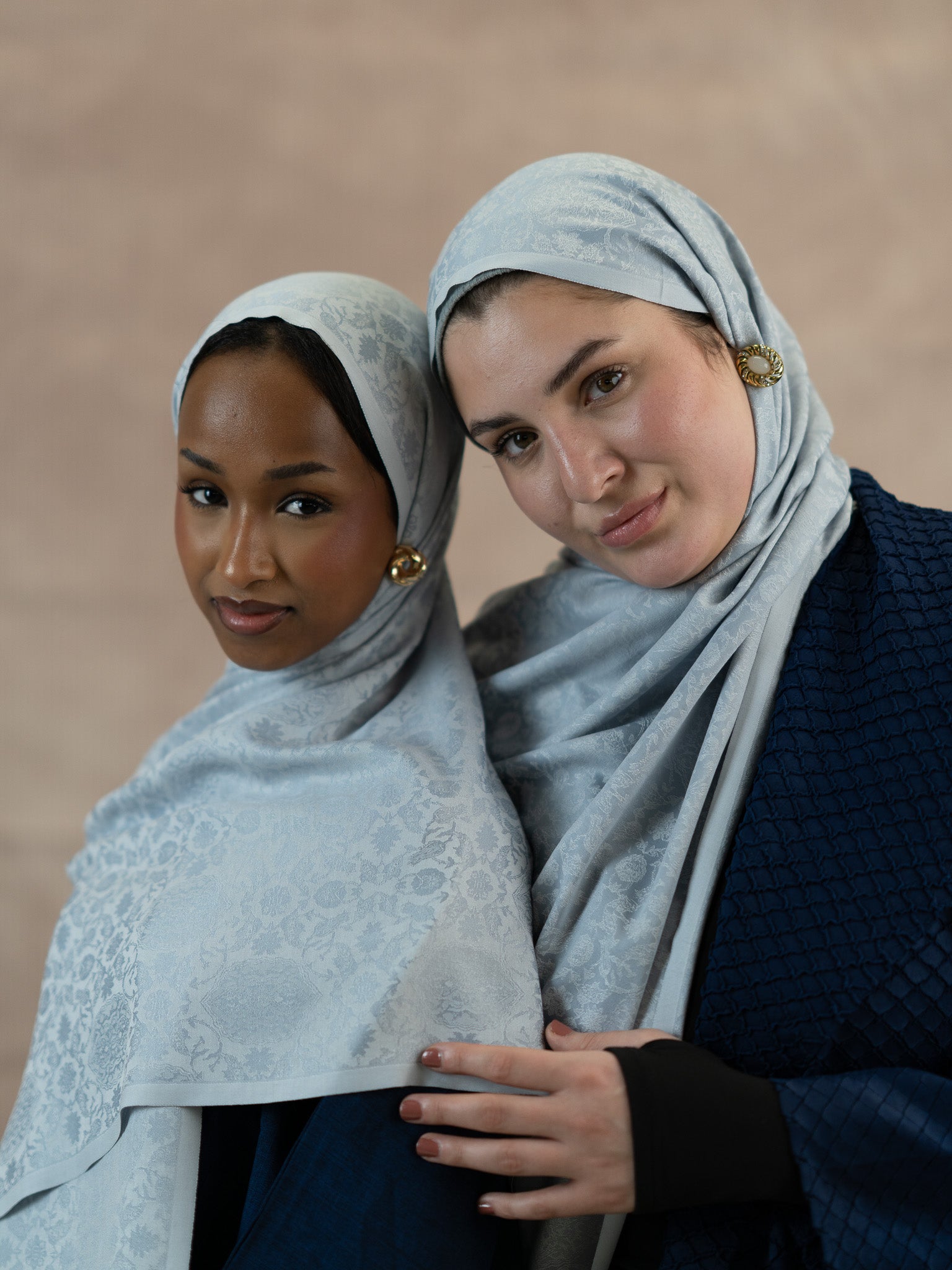 Reversible Jacquard Silk And Viscose Scarf