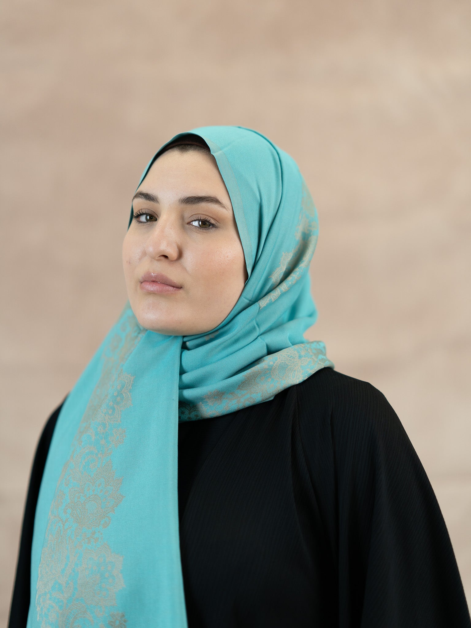 Reversible Lace Veil Silk & Viscose Scarf
