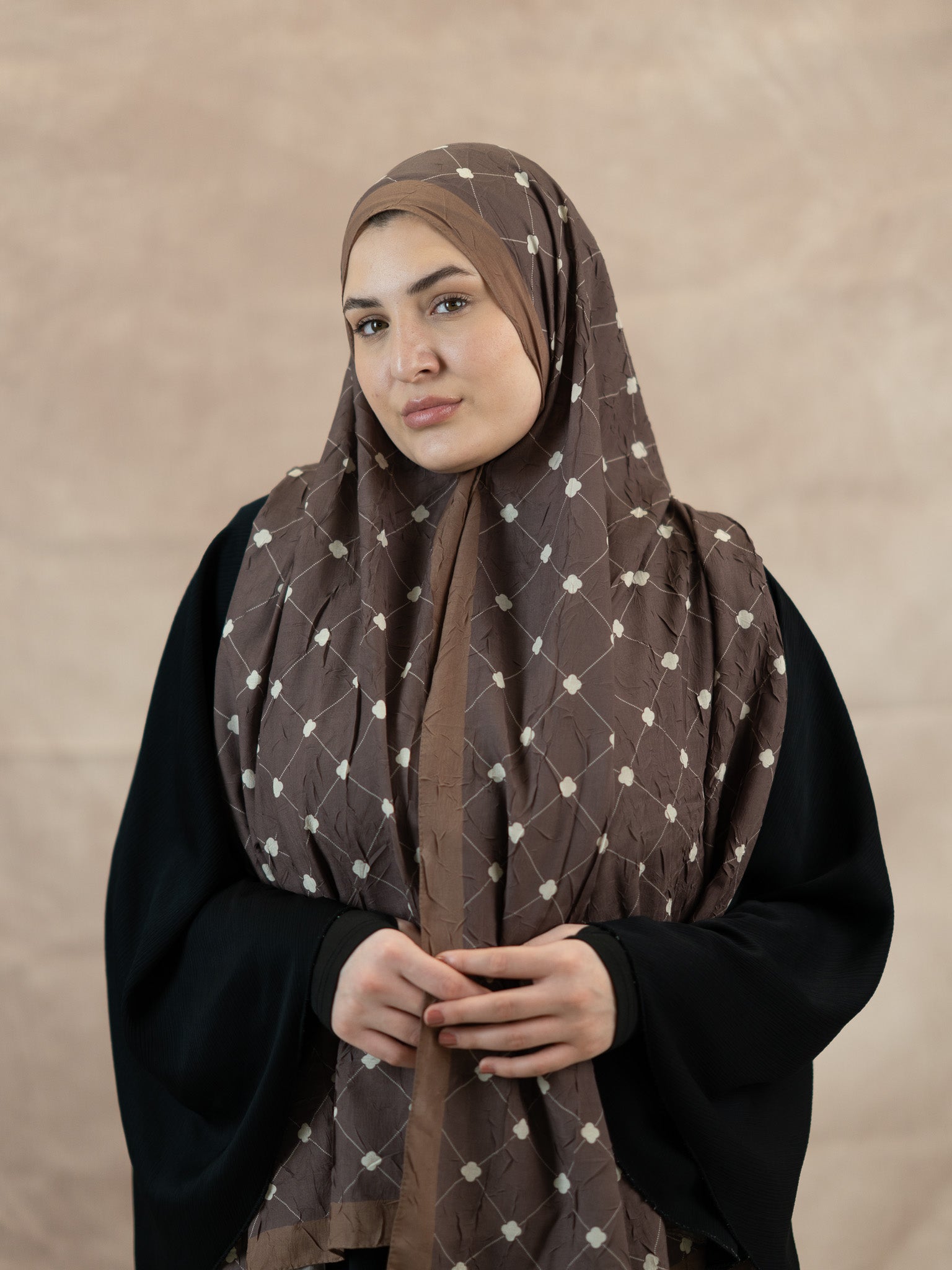 Clover Bamboo Crush Cotton Scarf