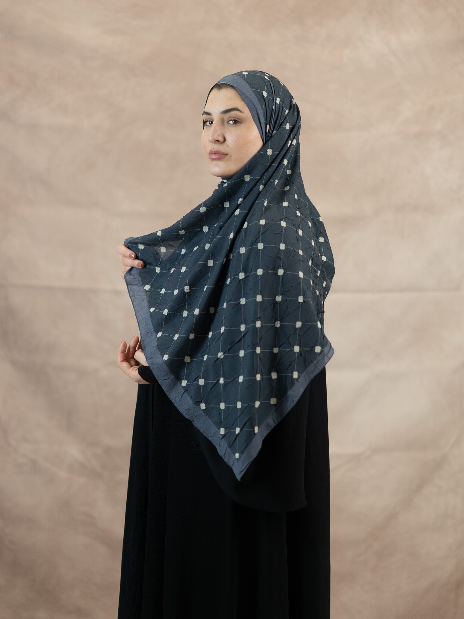Clover Bamboo Crush Cotton Scarf