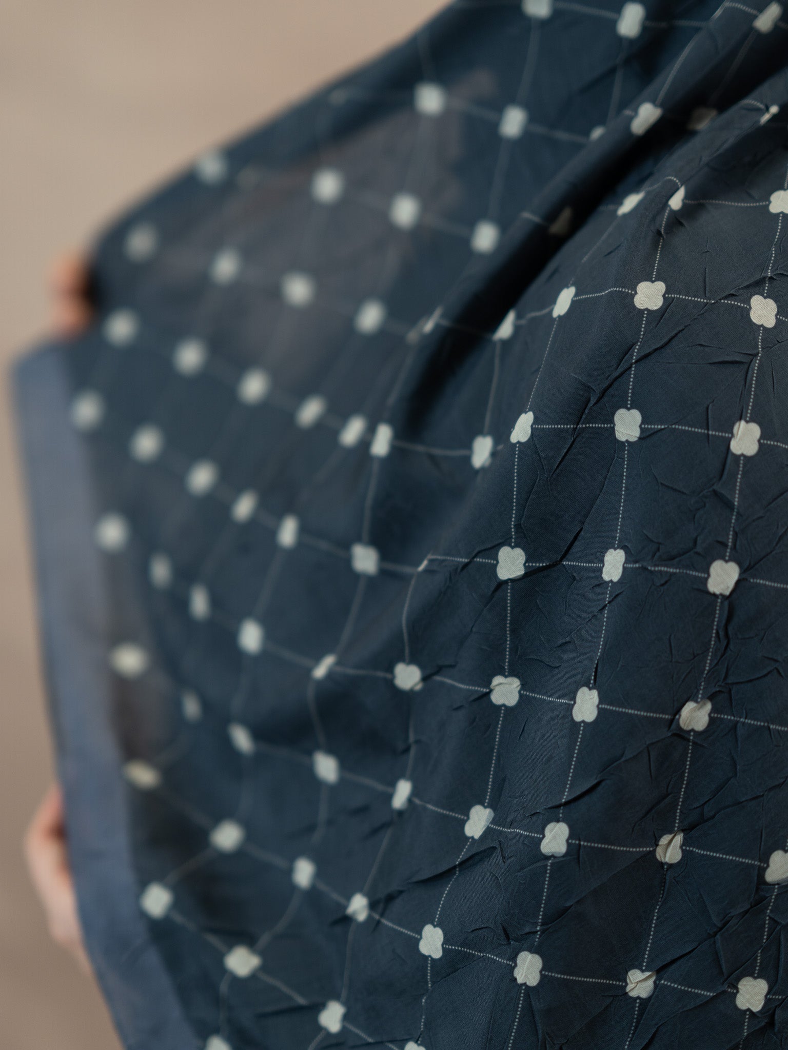 Clover Bamboo Crush Cotton Scarf