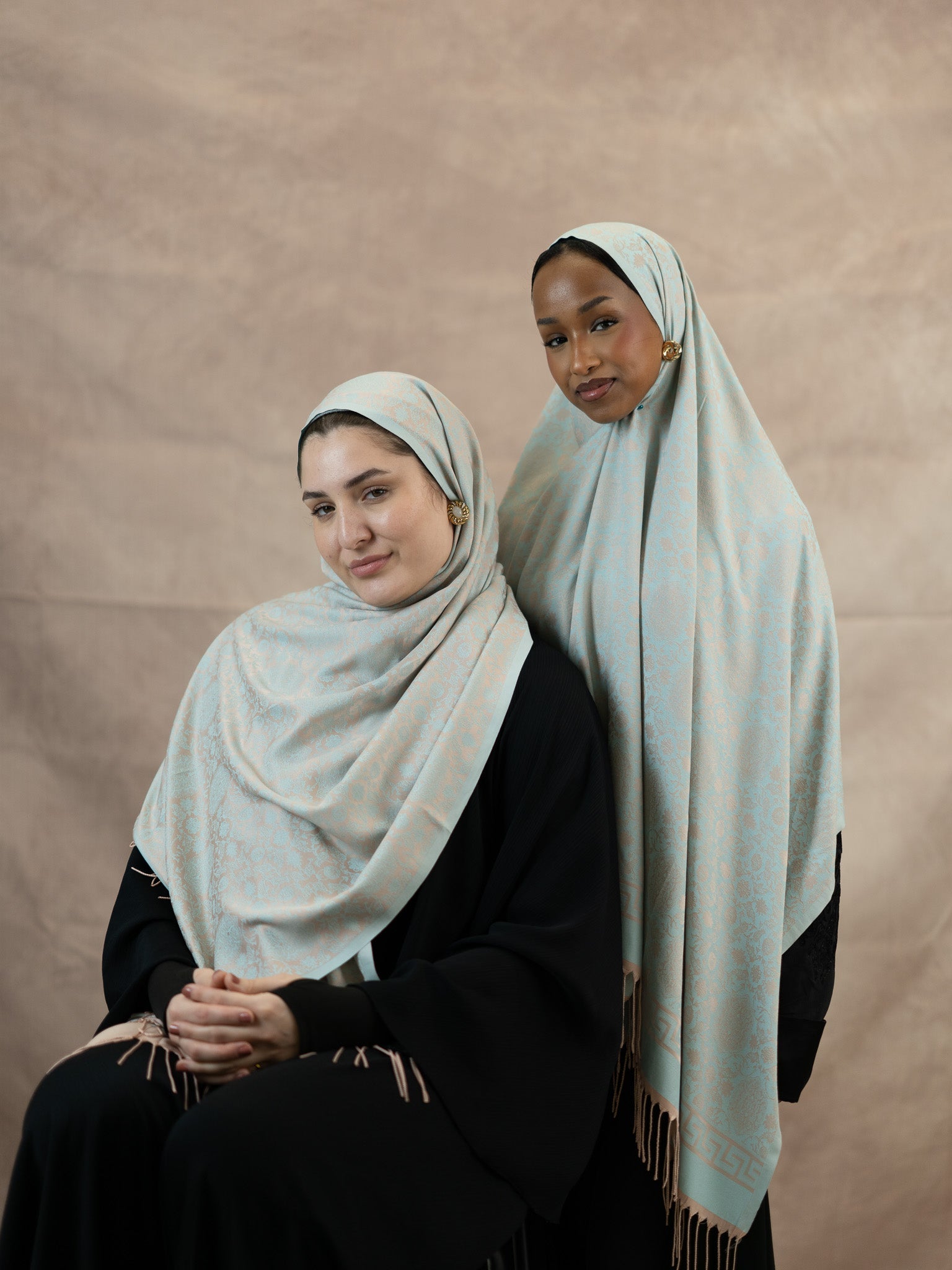 Reversible Jacquard Silk And Viscose Scarf