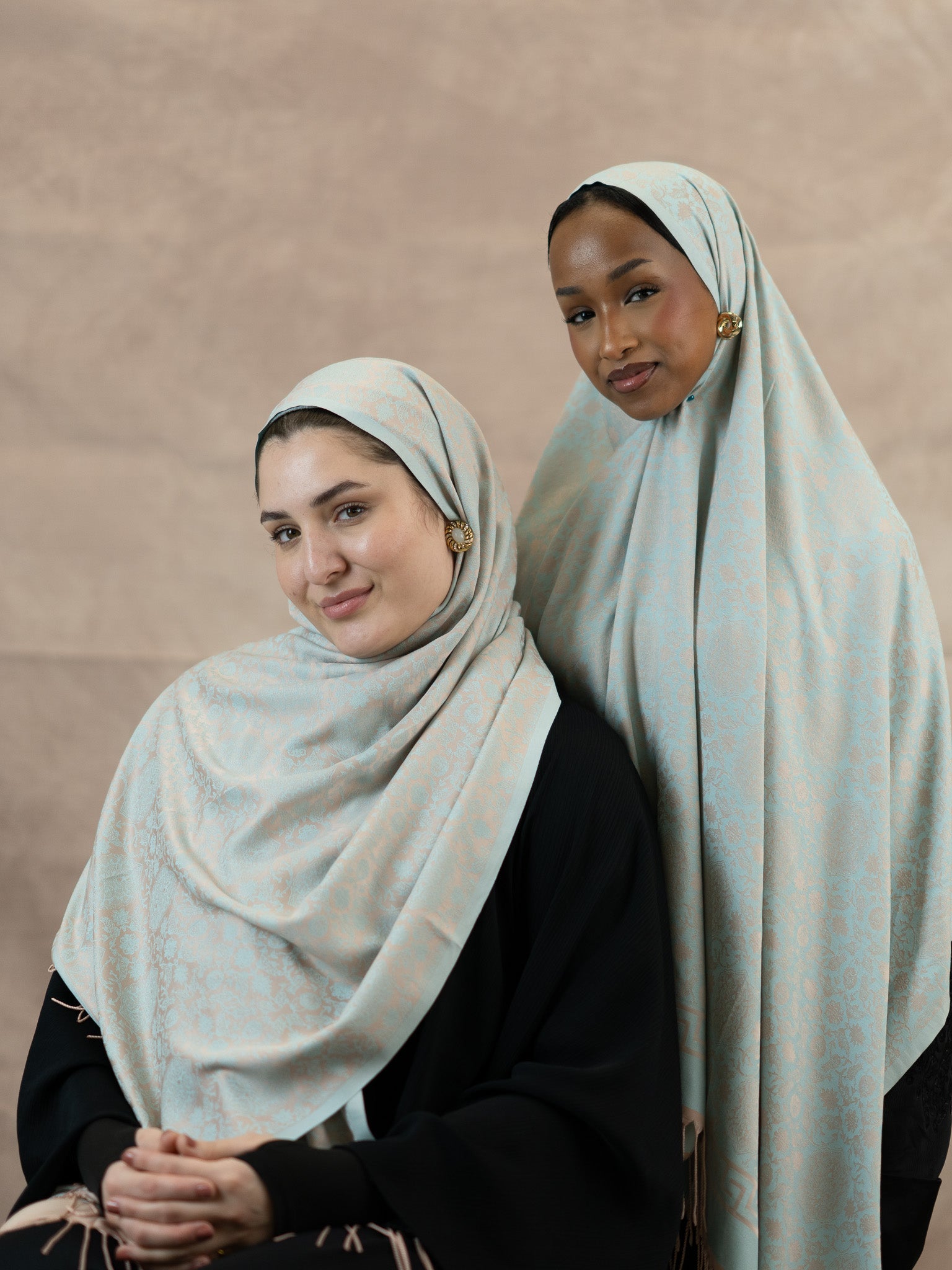 Reversible Jacquard Silk And Viscose Scarf