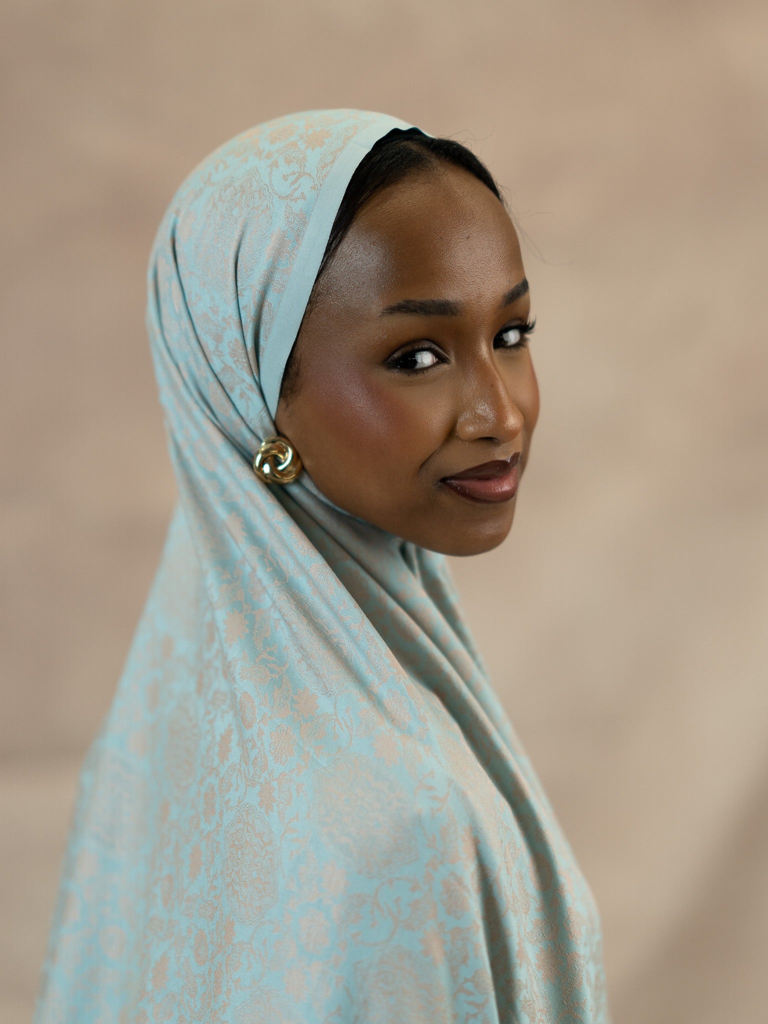Reversible Jacquard Silk And Viscose Scarf