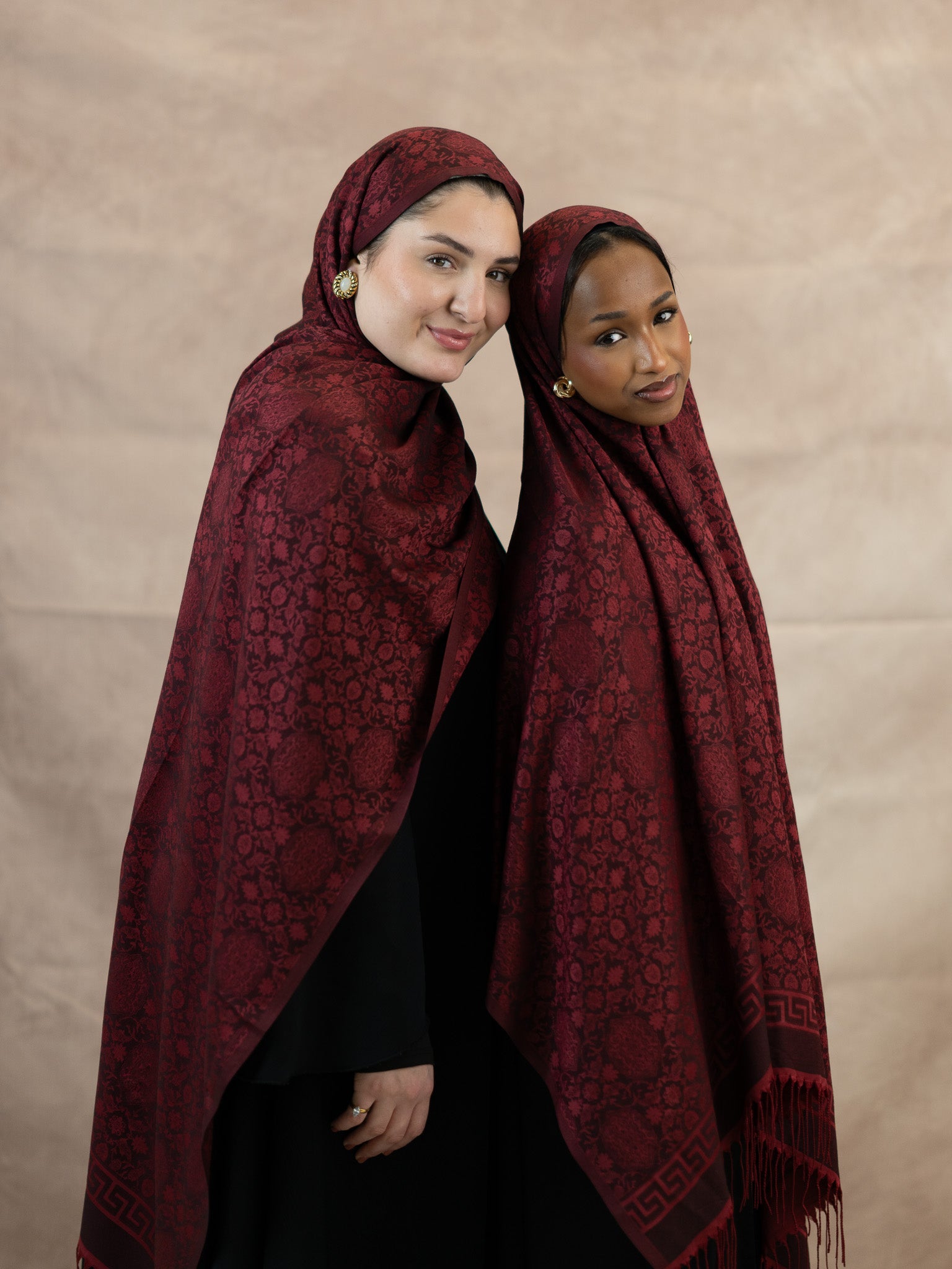 Reversible Jacquard Silk And Viscose Scarf