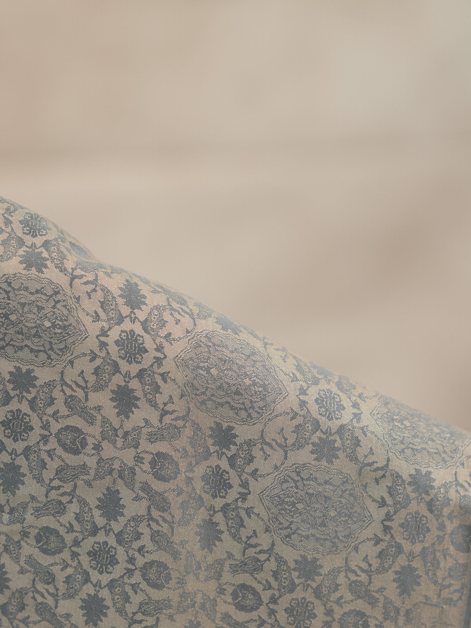 Reversible Jacquard Silk And Viscose Scarf