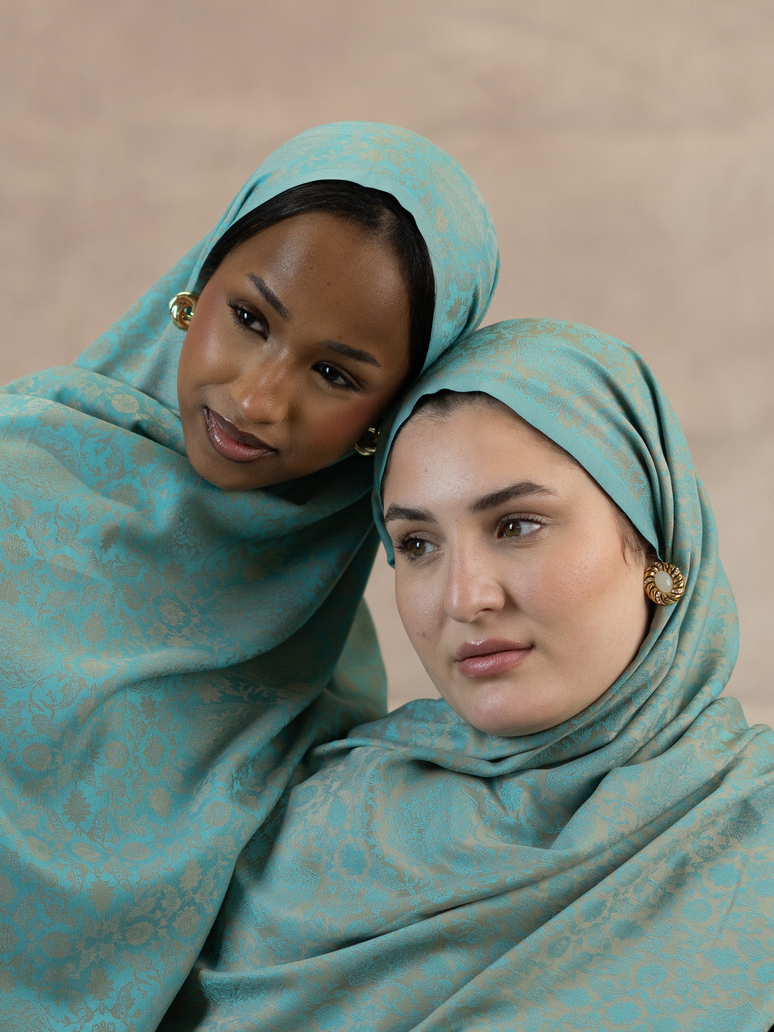 Reversible Jacquard Silk And Viscose Scarf