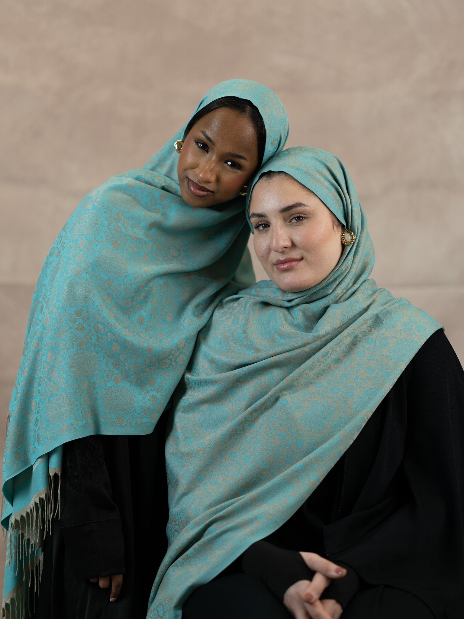 Reversible Jacquard Silk And Viscose Scarf