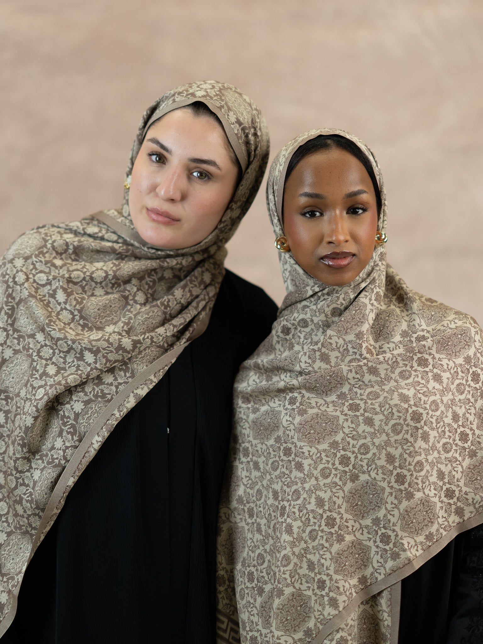 Reversible Jacquard Silk And Viscose Scarf