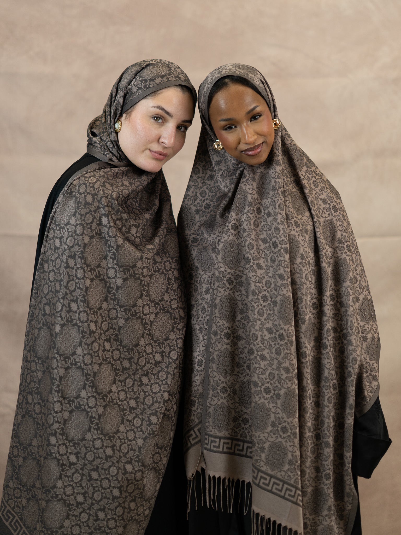 Reversible Jacquard Silk And Viscose Scarf
