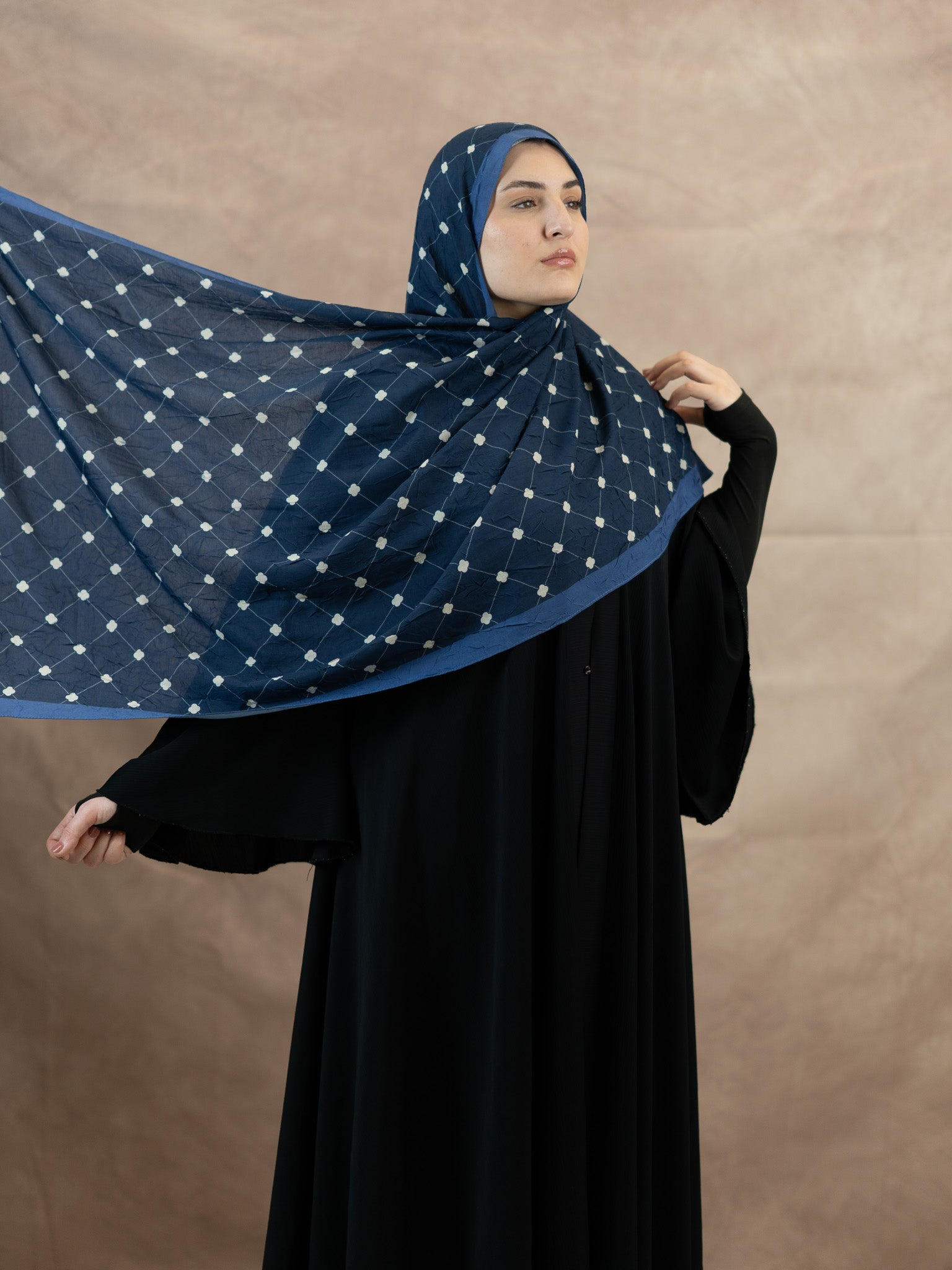 Clover Bamboo Crush Cotton Scarf