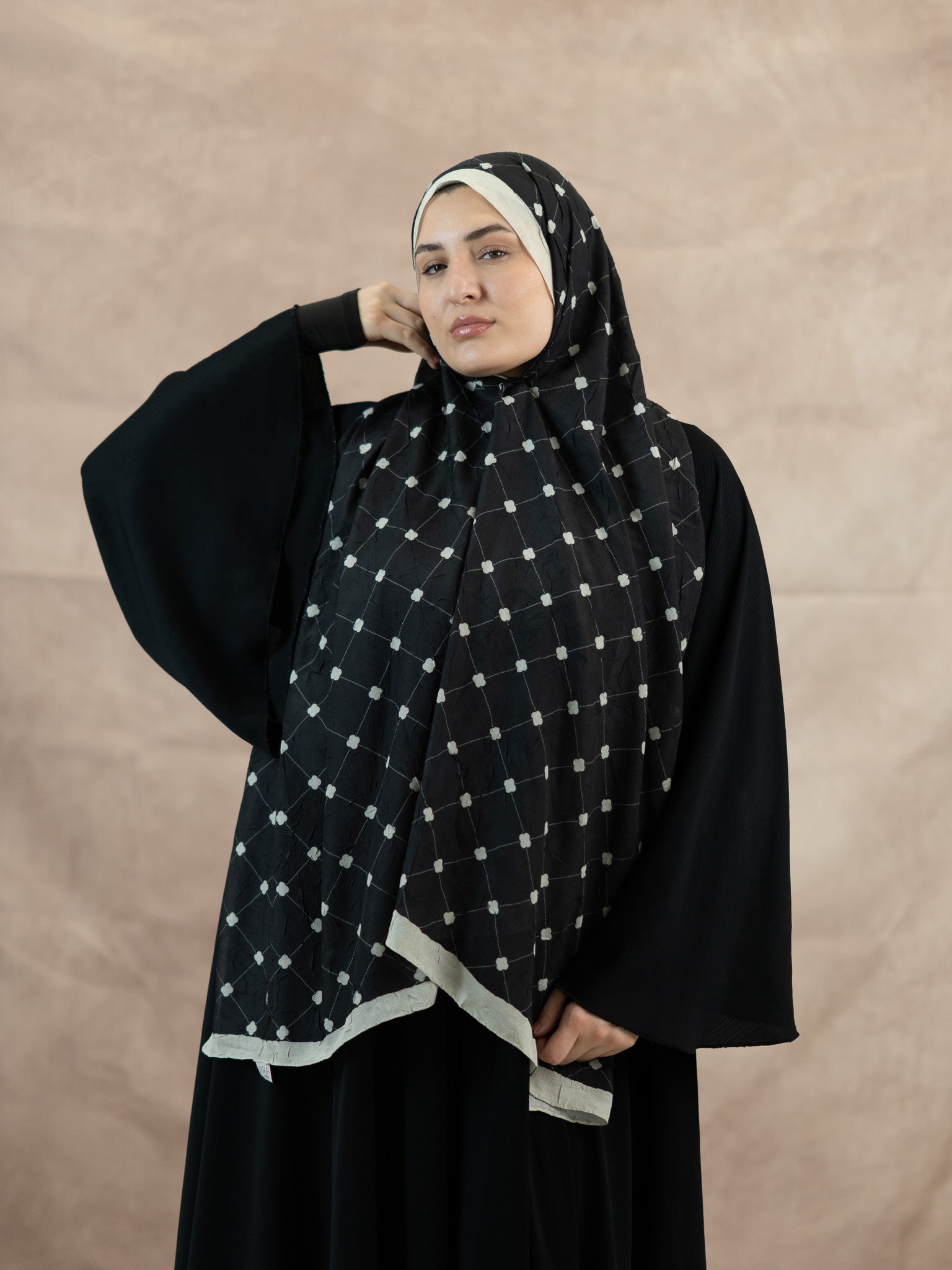 Clover Bamboo Crush Cotton Scarf